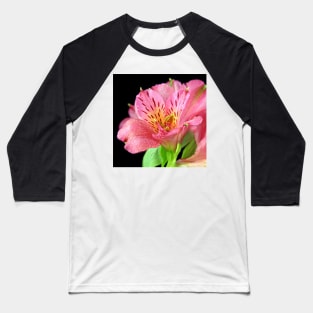 A closeup of Altroemeria Lilly Baseball T-Shirt